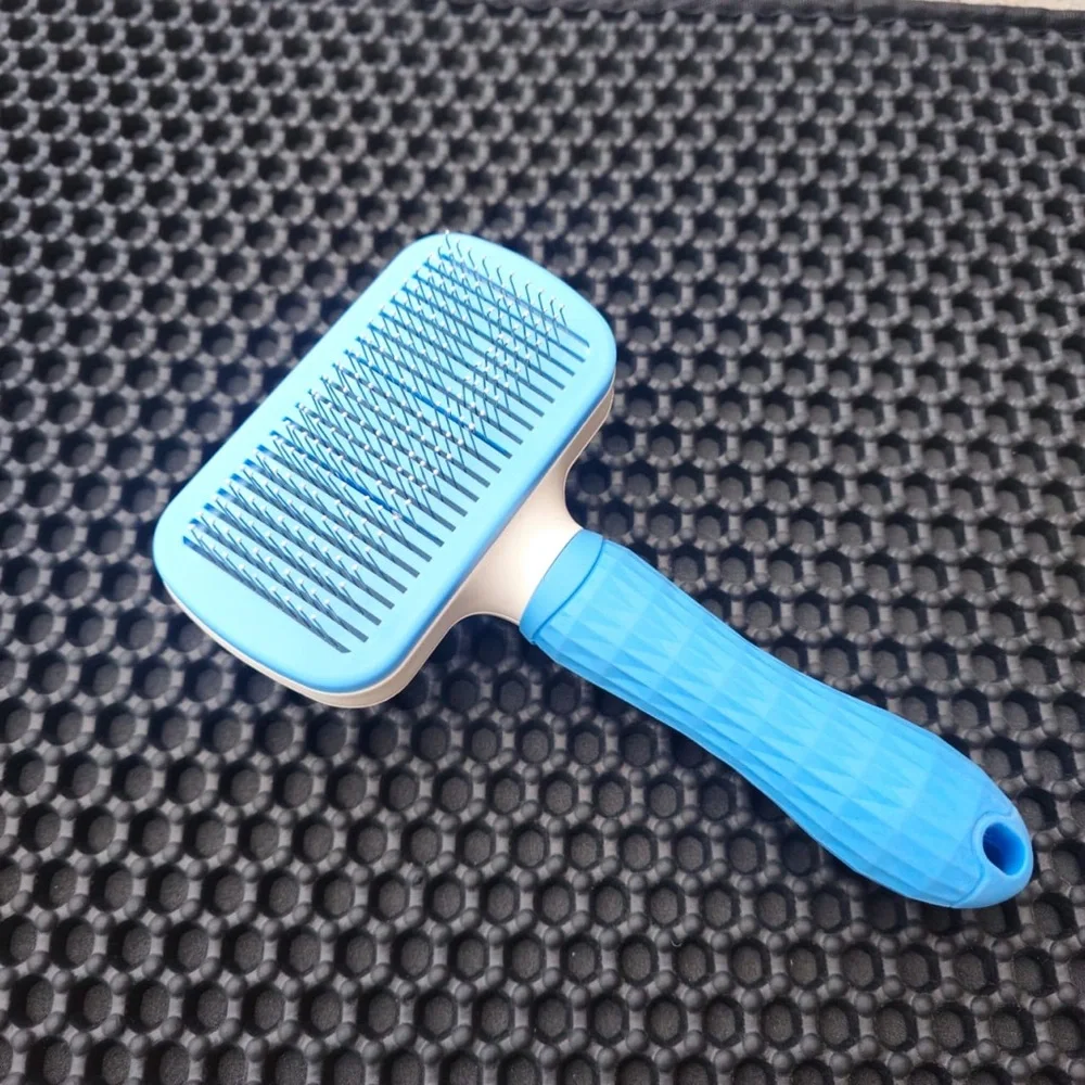 Blue Grooming Brush for cat